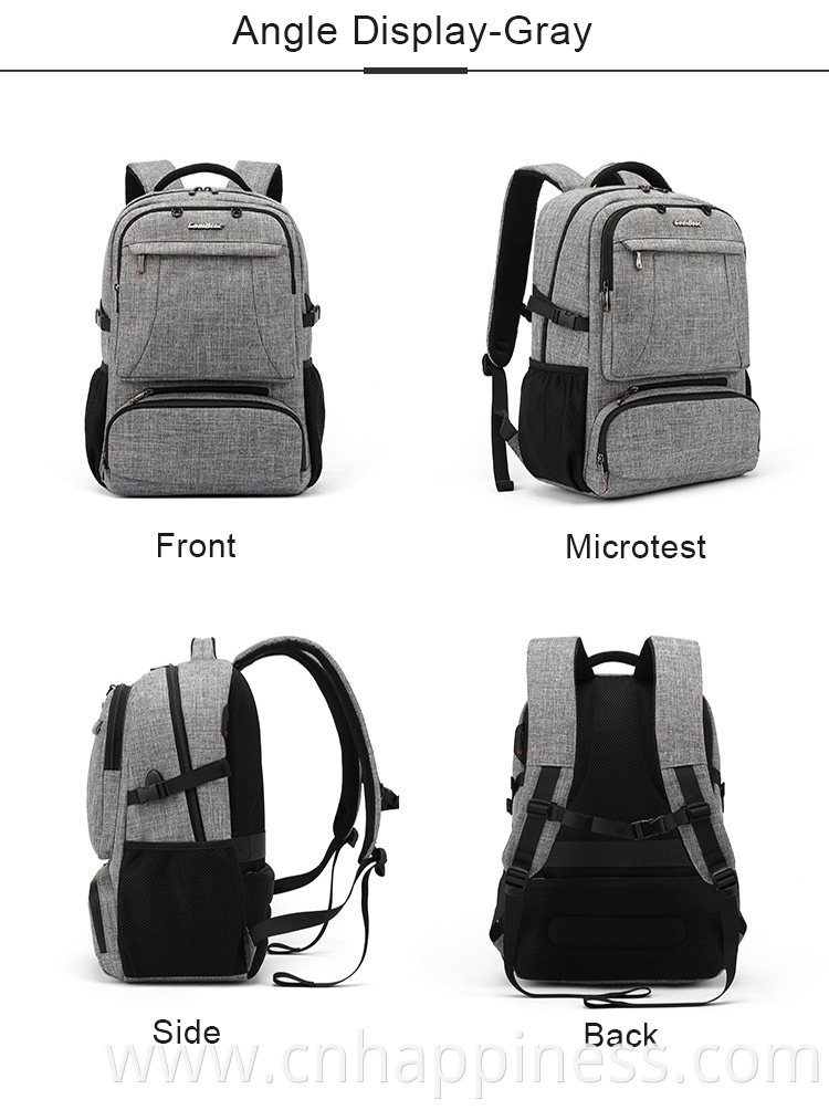 High Capacity Stylish travel Multi-function Waterproof Gym Sport Cooler Backpacks Computer Laptop Bag Backpack with USB Charger